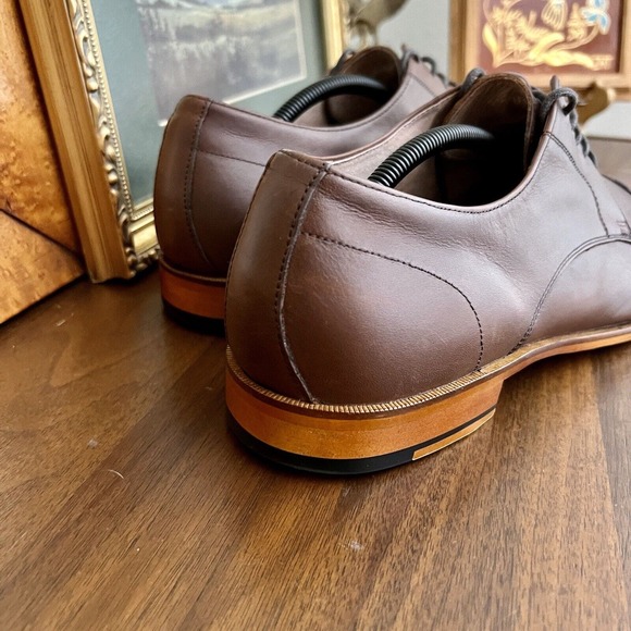 Mens ASTON GREY Ian Cap Toe Oxford Chestnut sz 13 - Picture 2 of 16